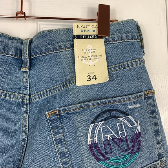 Nautica Mens Relaxed Fit Denim Short Size 34 - Picture 3 of 4